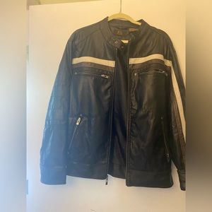 PX Black faux leather jacket